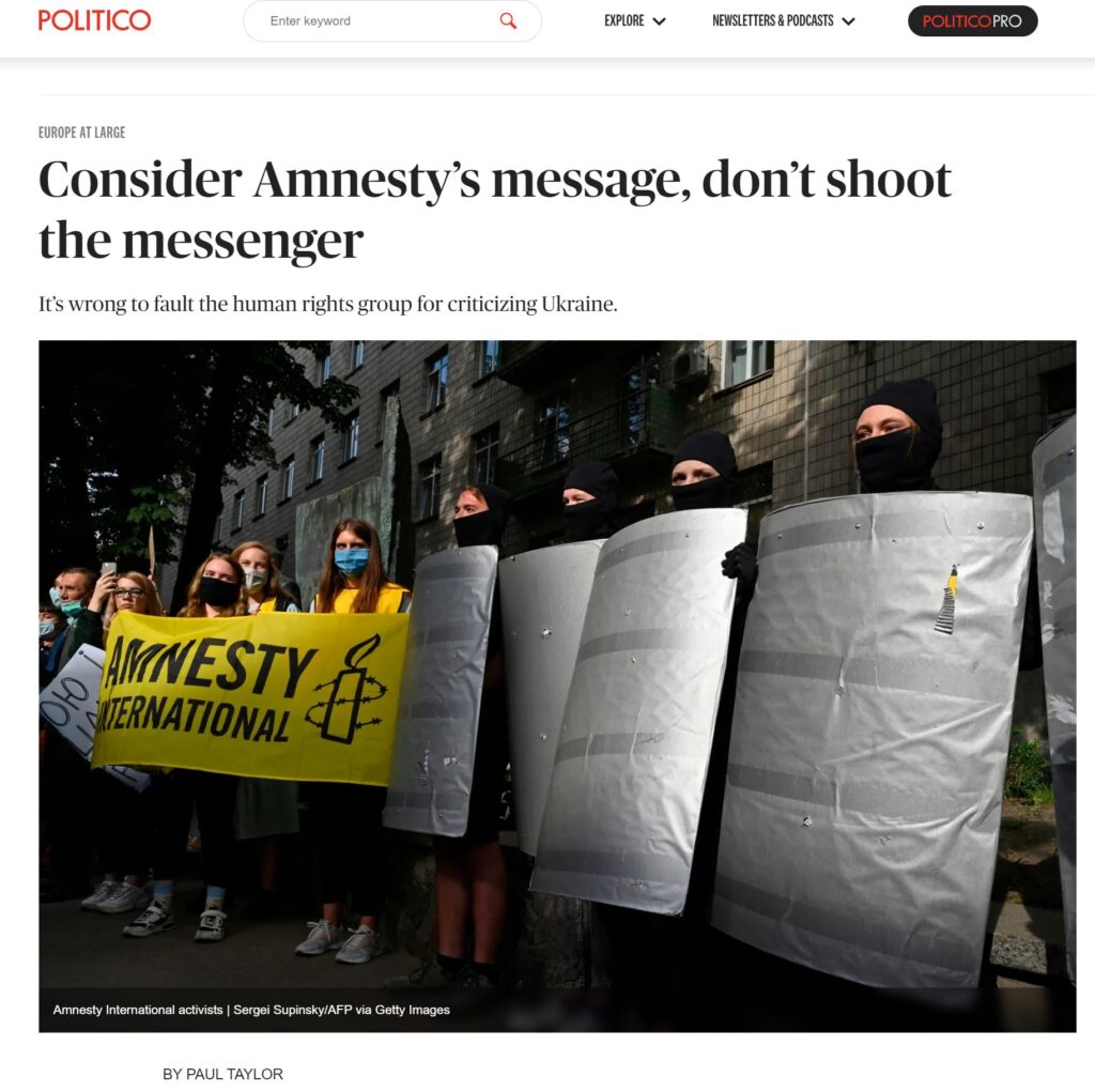 Consider Amnesty’s message, don’t shoot the messenger