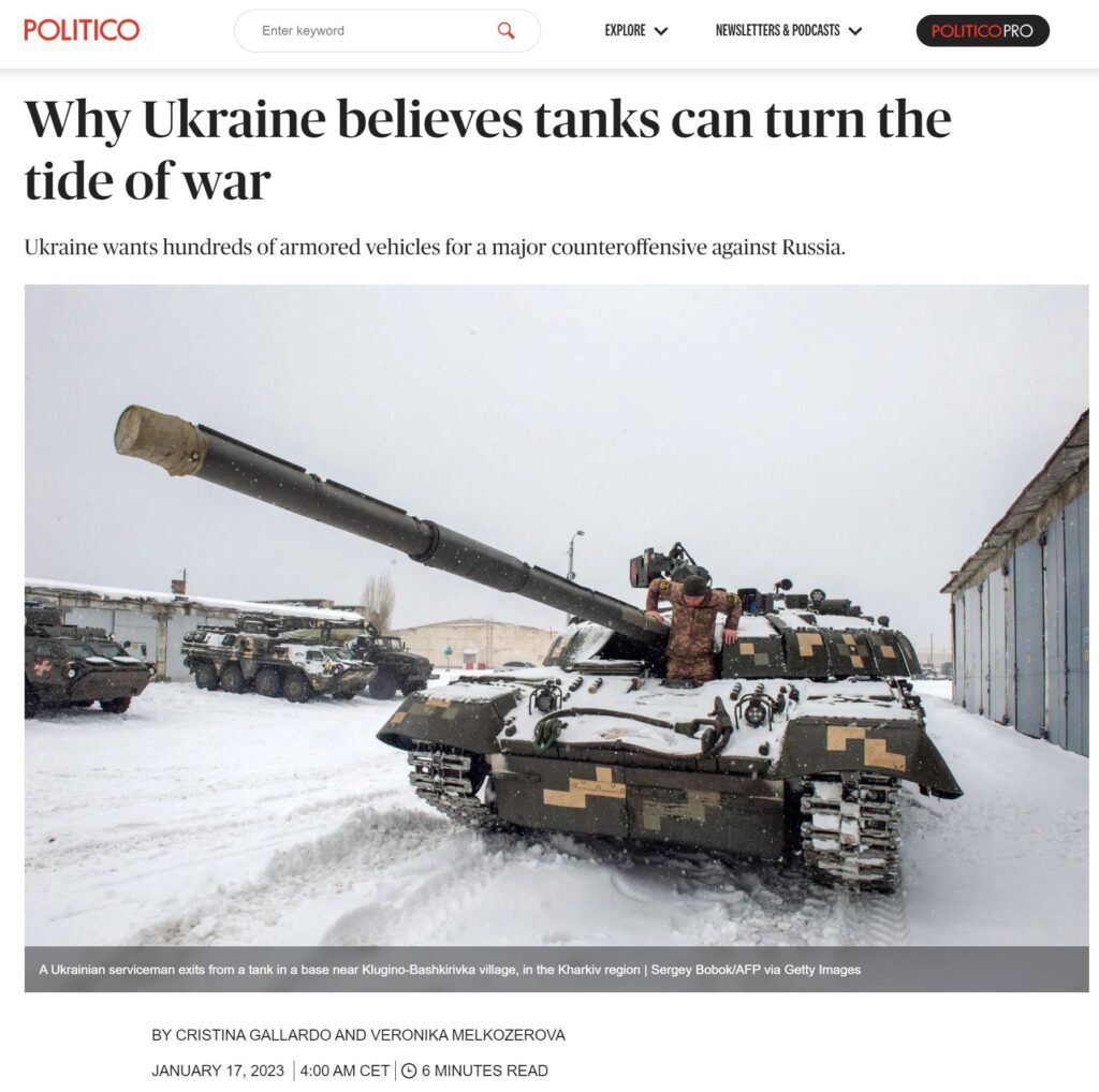 Why Ukraine believes tanks can turn the tide of war