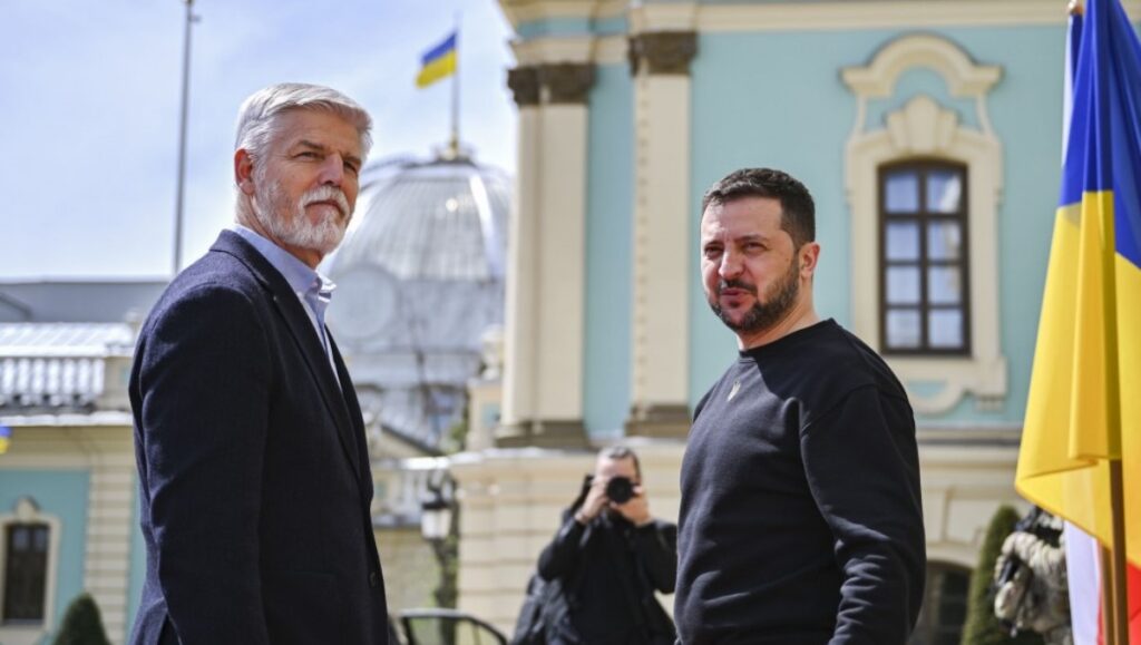 Президент Чехии Петр Павел и президент Украины Владимир Зеленский